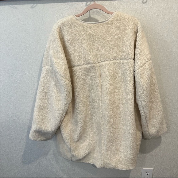 Gap Oversized Teddy Cacoon Jacket Size‎ XXL - Picture 3 of 6